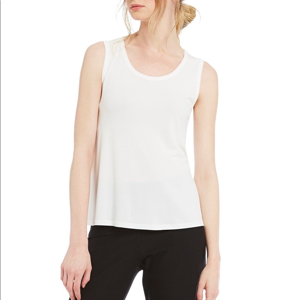 Eileen Fisher Stretch Silk Jersey Tank